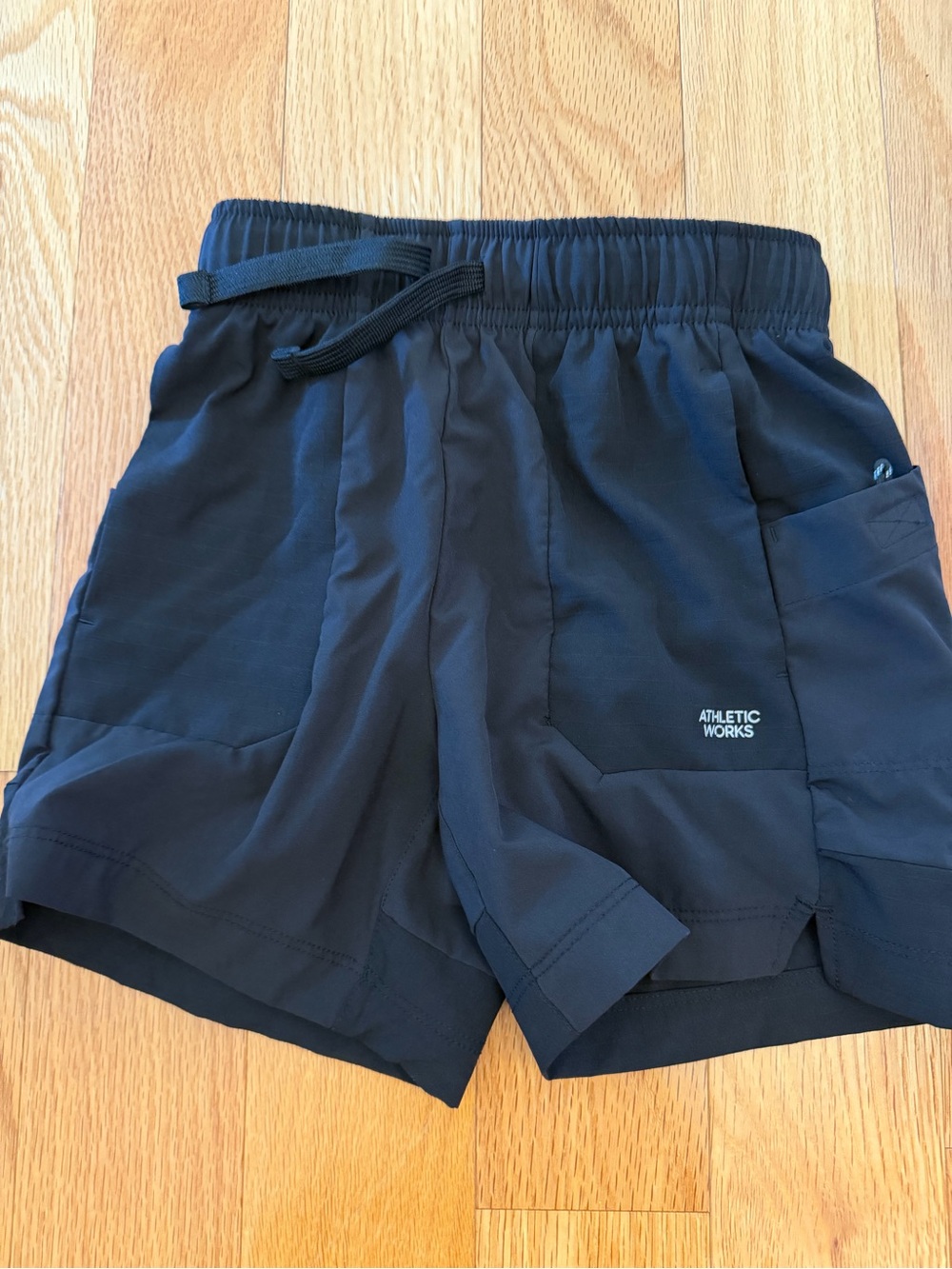 Athletic Works Black Kids Athletic Shorts